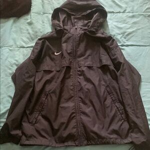 Nike Black Hooded Jacket for Men